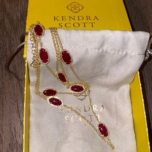 Kendra Scott Maroon Pendant Necklace!